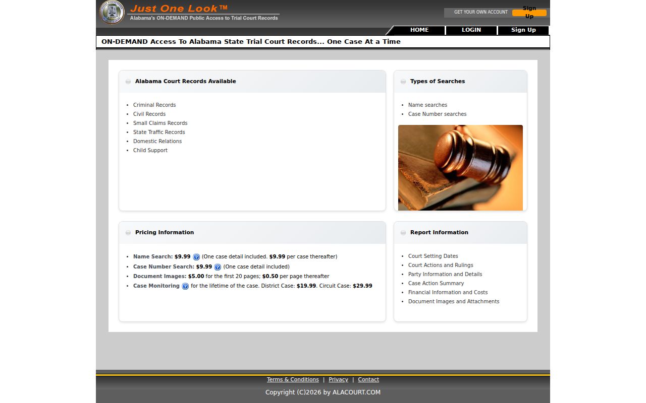 Jackson County Circuit Clerk records Just One Look access
