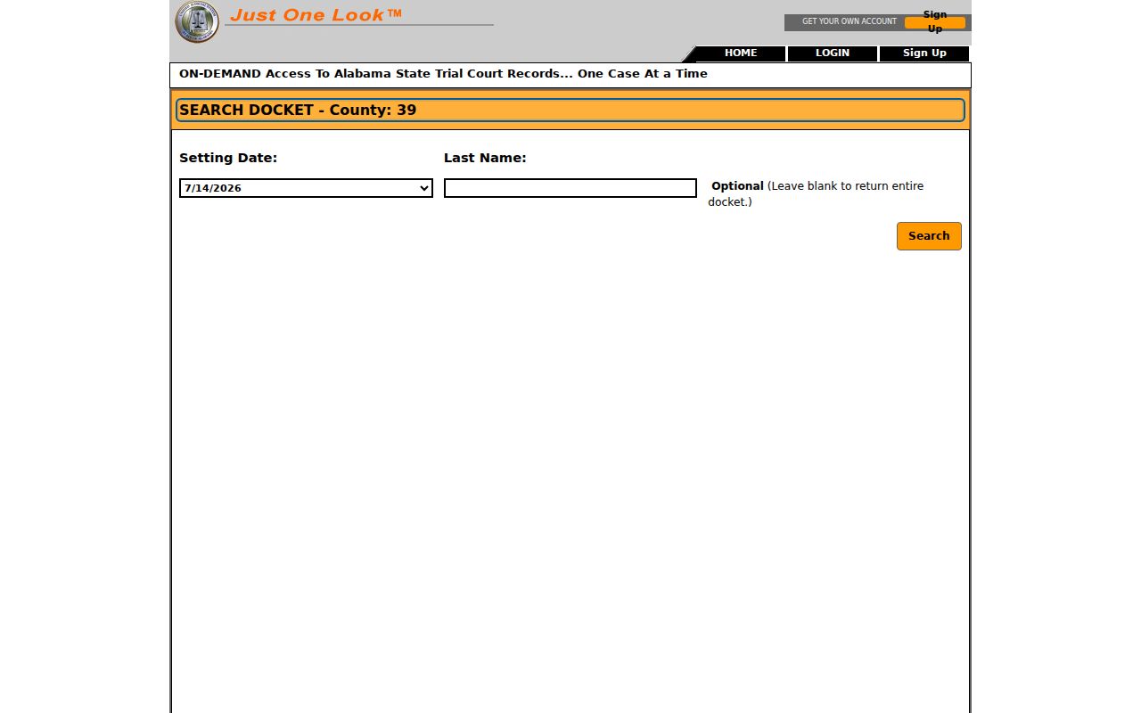 Jackson County District Court docket search