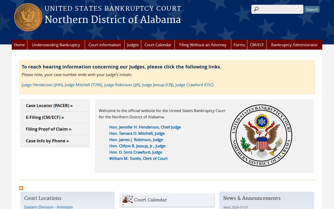 Jackson County District Court federal bankruptcy distinction