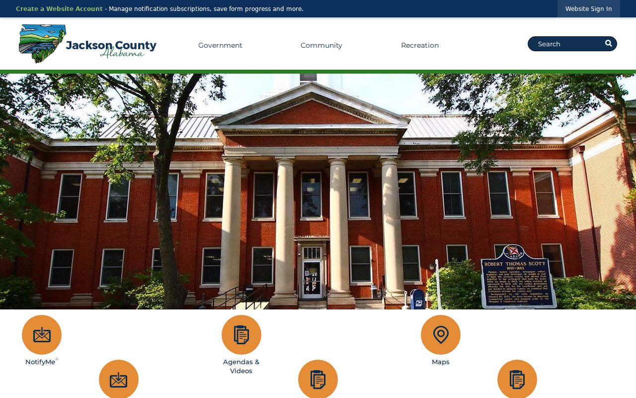 Jackson County court records and county government access
